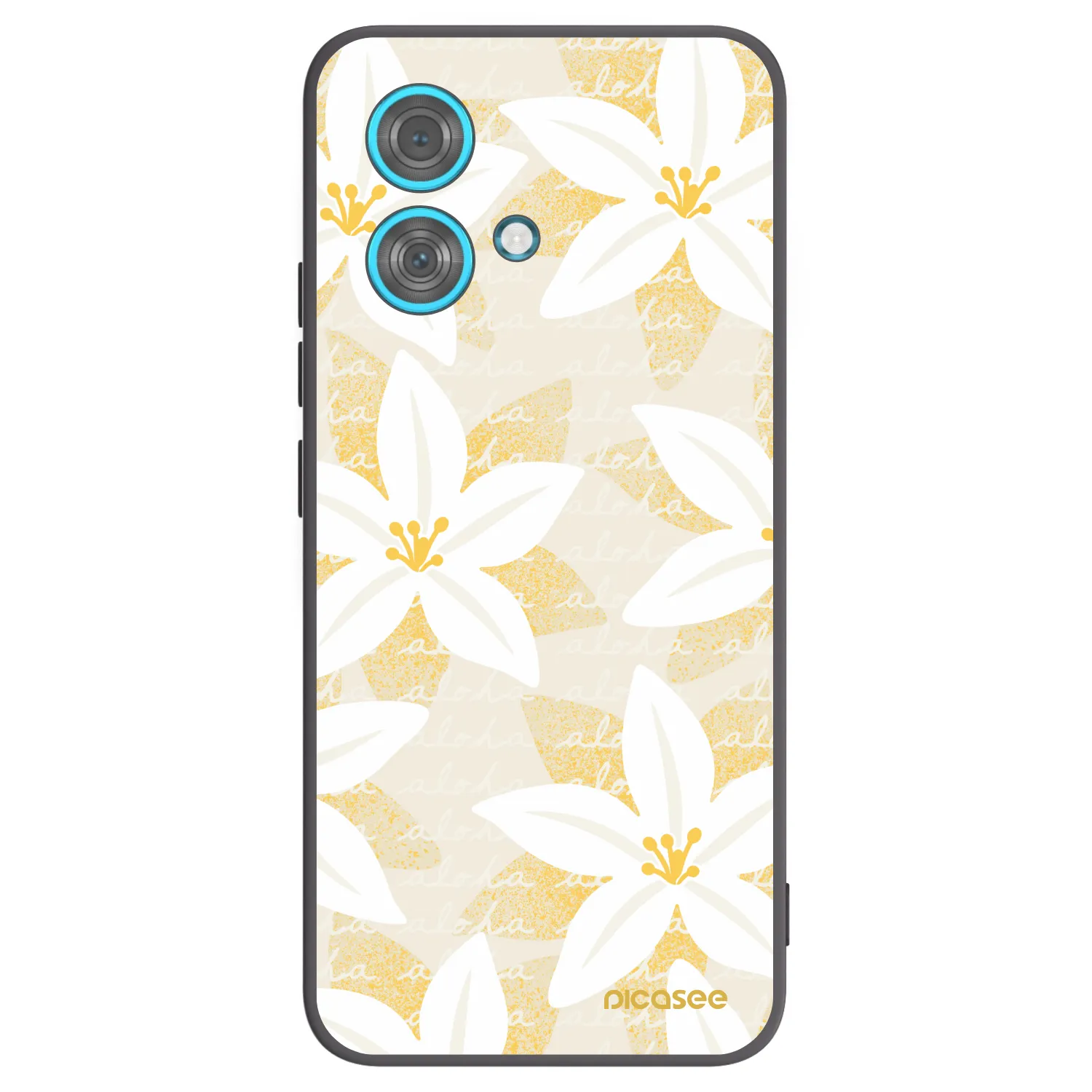 Picasee silikónový čierny obal pre Motorola Edge 40 Neo - Island Leave