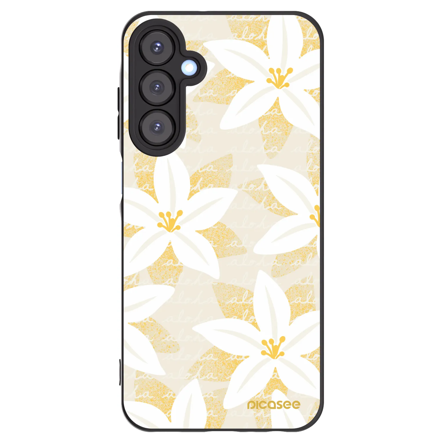 Picasee silikónový čierny obal pre Samsung Galaxy A25 A256B 5G - Island Leave