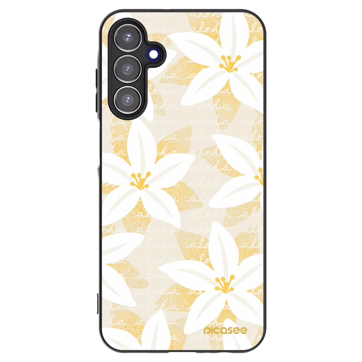 Picasee silikónový čierny obal pre Samsung Galaxy A15 A156B 5G - Island Leave