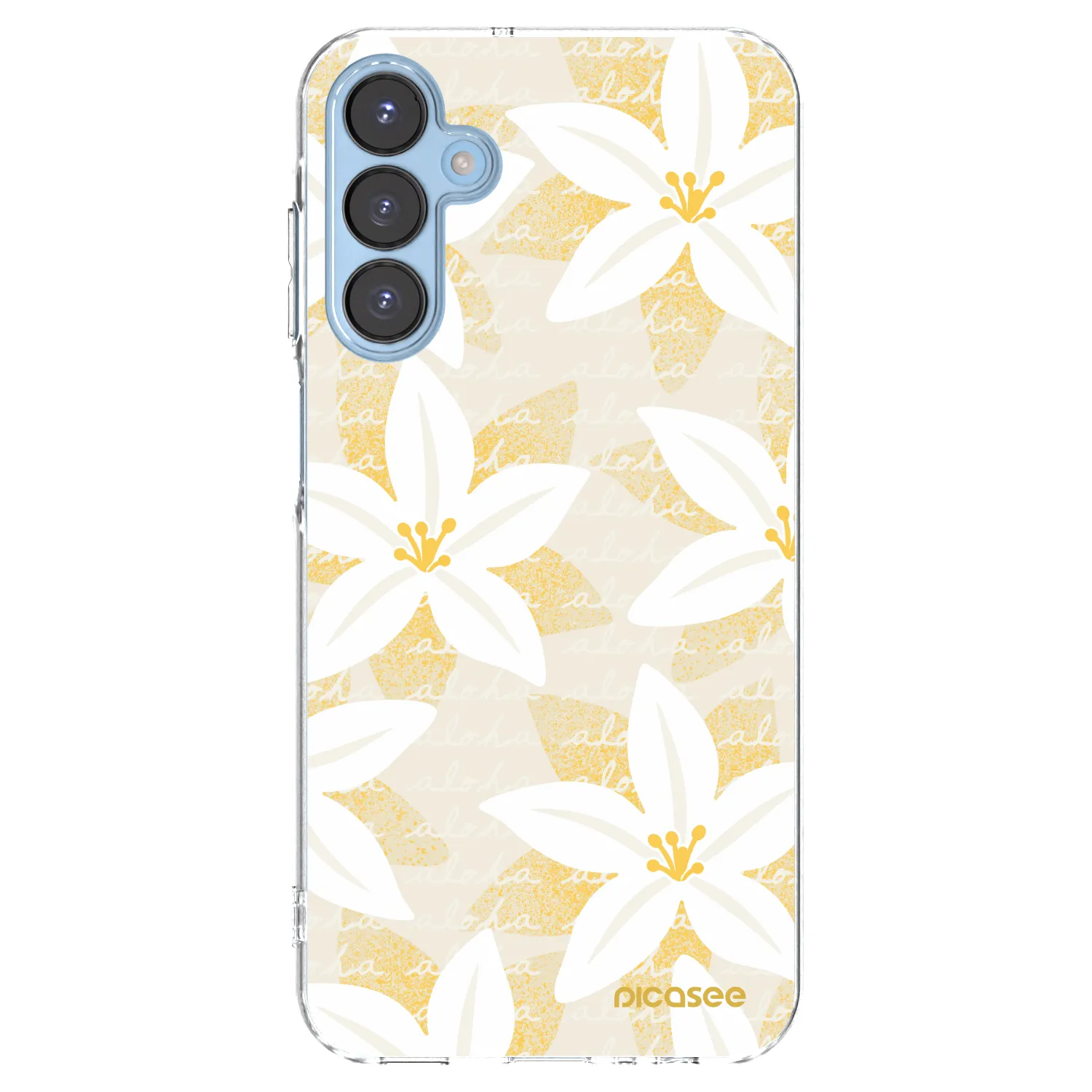 Picasee silikónový prehľadný obal pre Samsung Galaxy A15 A156B 5G - Island Leave