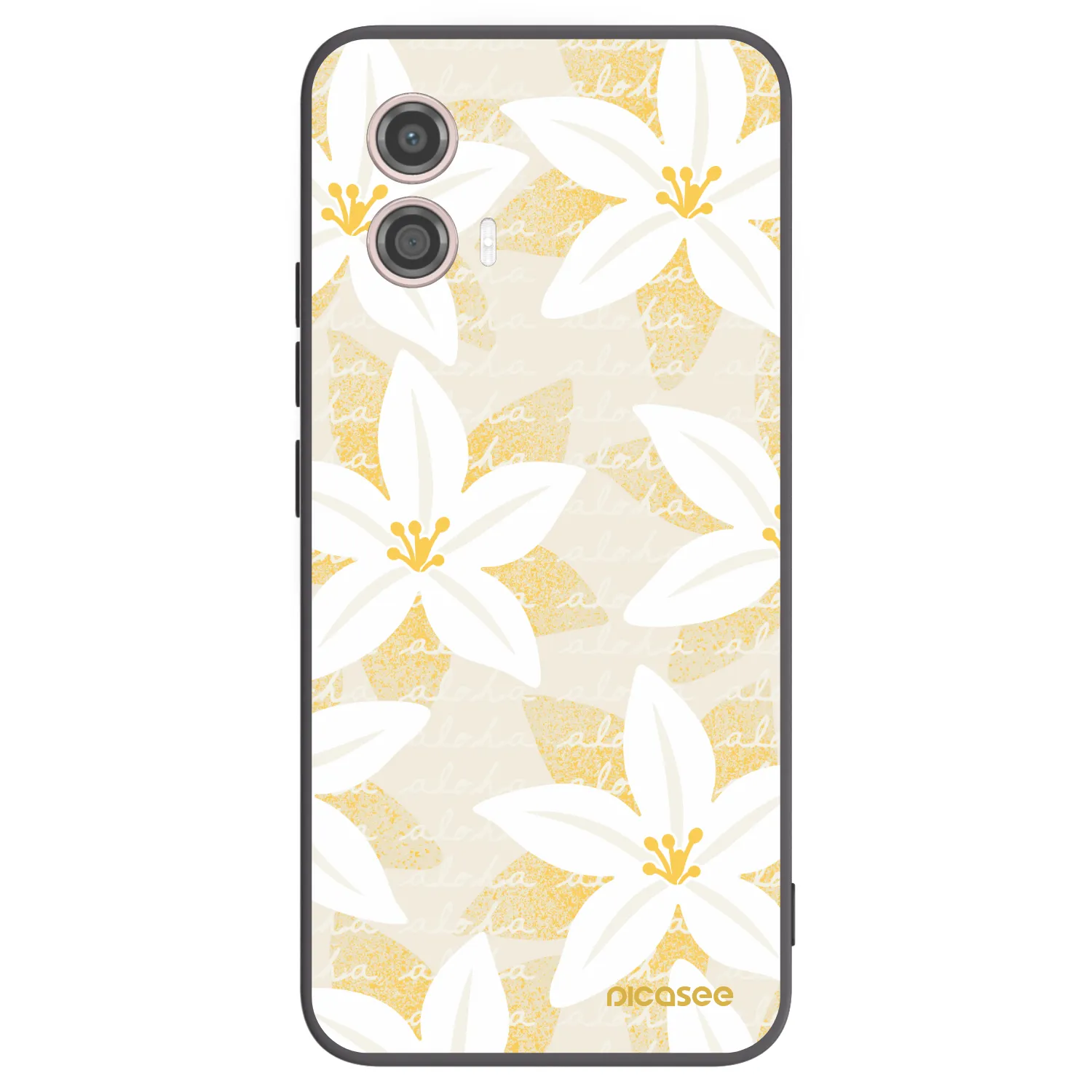 Picasee silikónový čierny obal pre Motorola Moto G53 5G - Island Leave