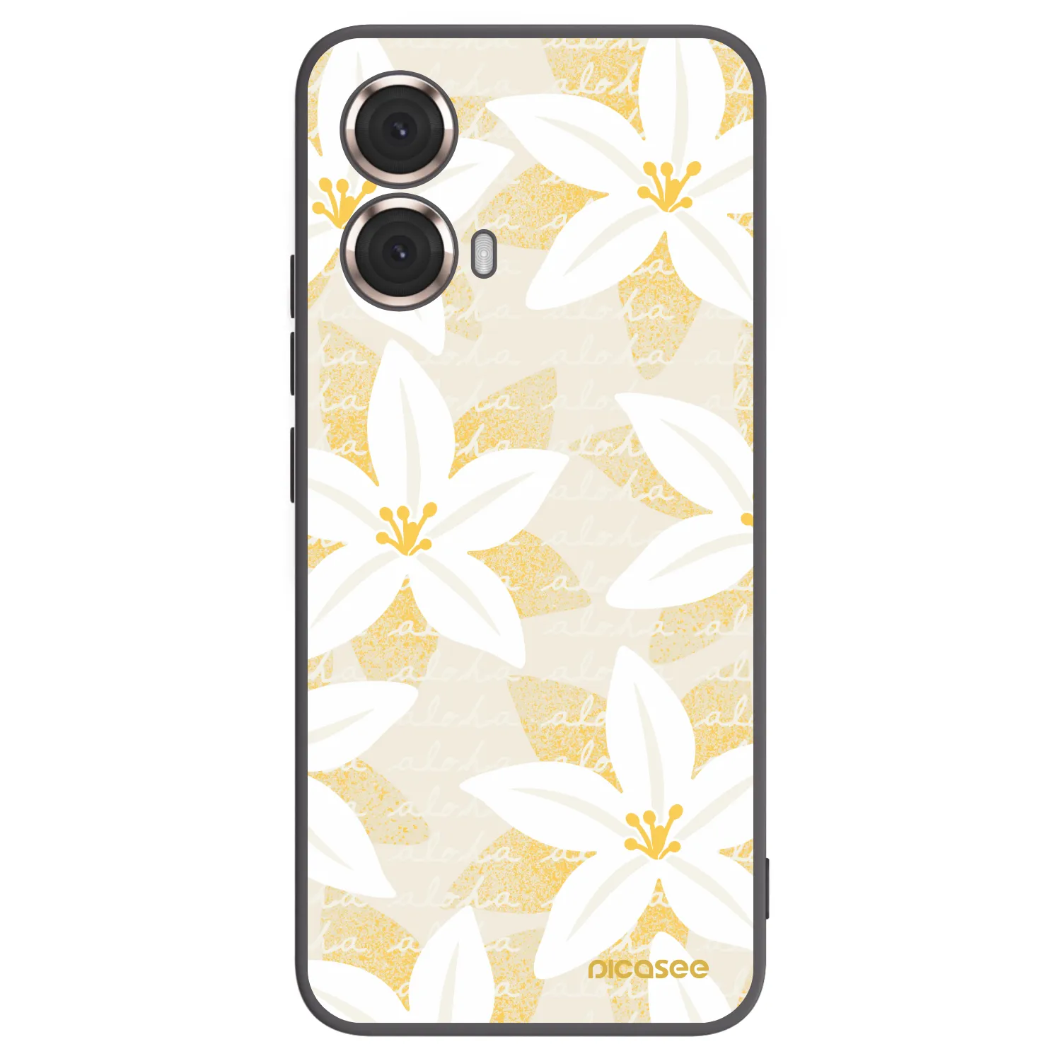 Picasee silikónový čierny obal pre Motorola Moto G85 - Island Leave