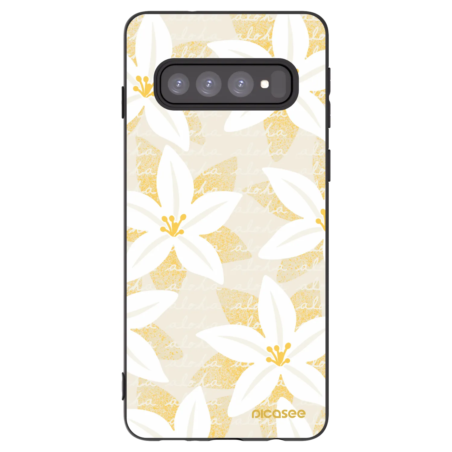 Picasee silikónový čierny obal pre Samsung Galaxy S10 G973 - Island Leave