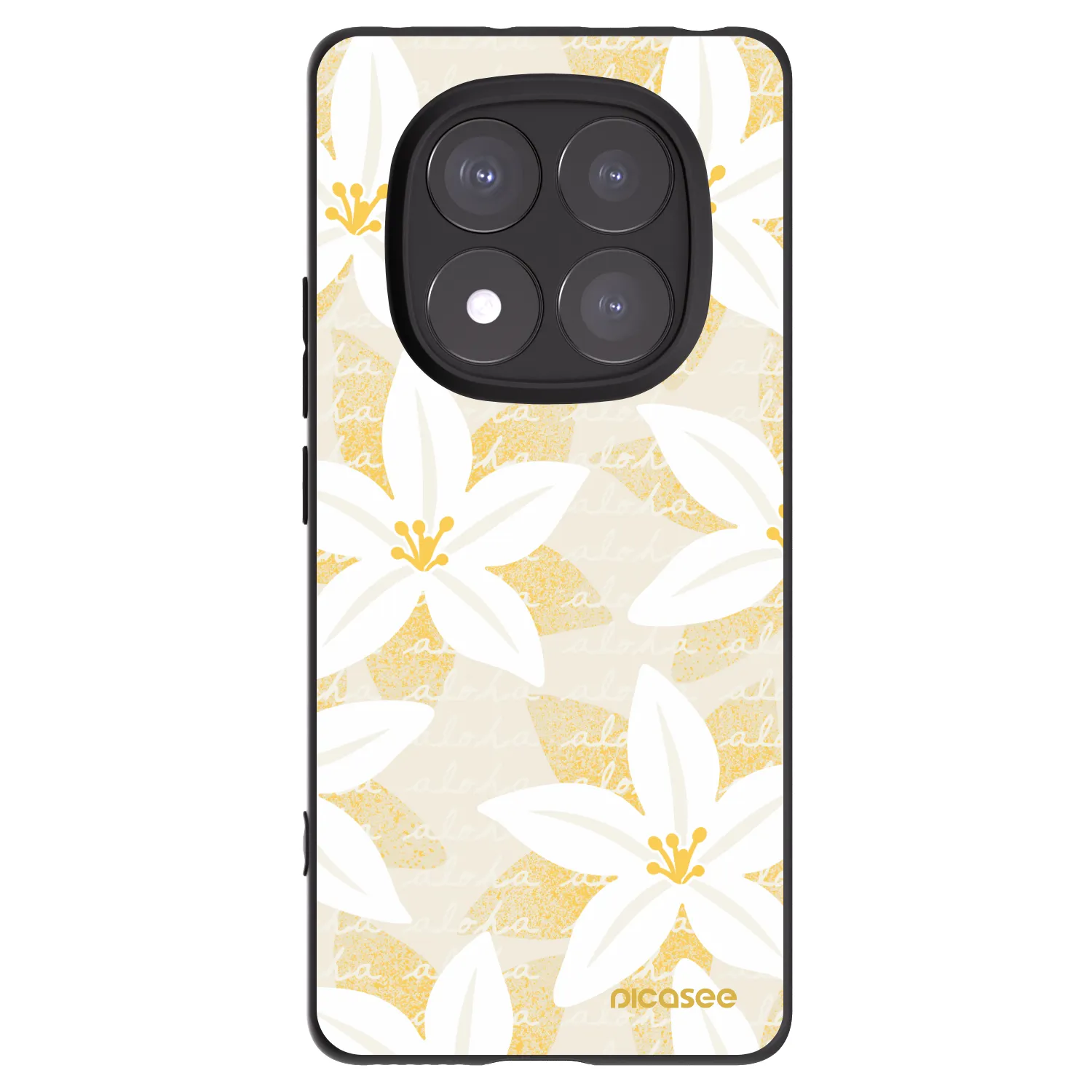 Picasee silikónový čierny obal pre Xiaomi Redmi Note 14 Pro+ 5G - Island Leave