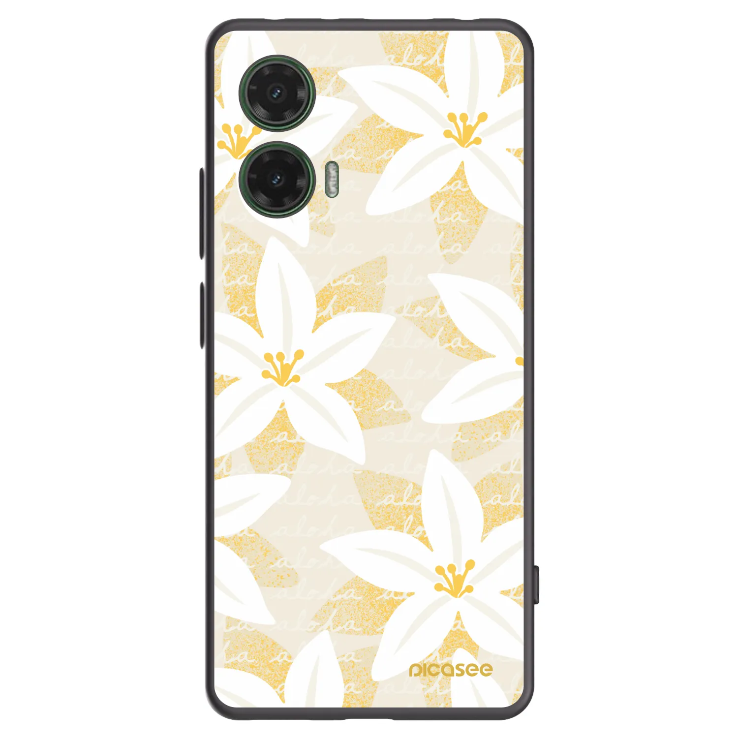 Picasee silikónový čierny obal pre Motorola Moto G35 5G - Island Leave