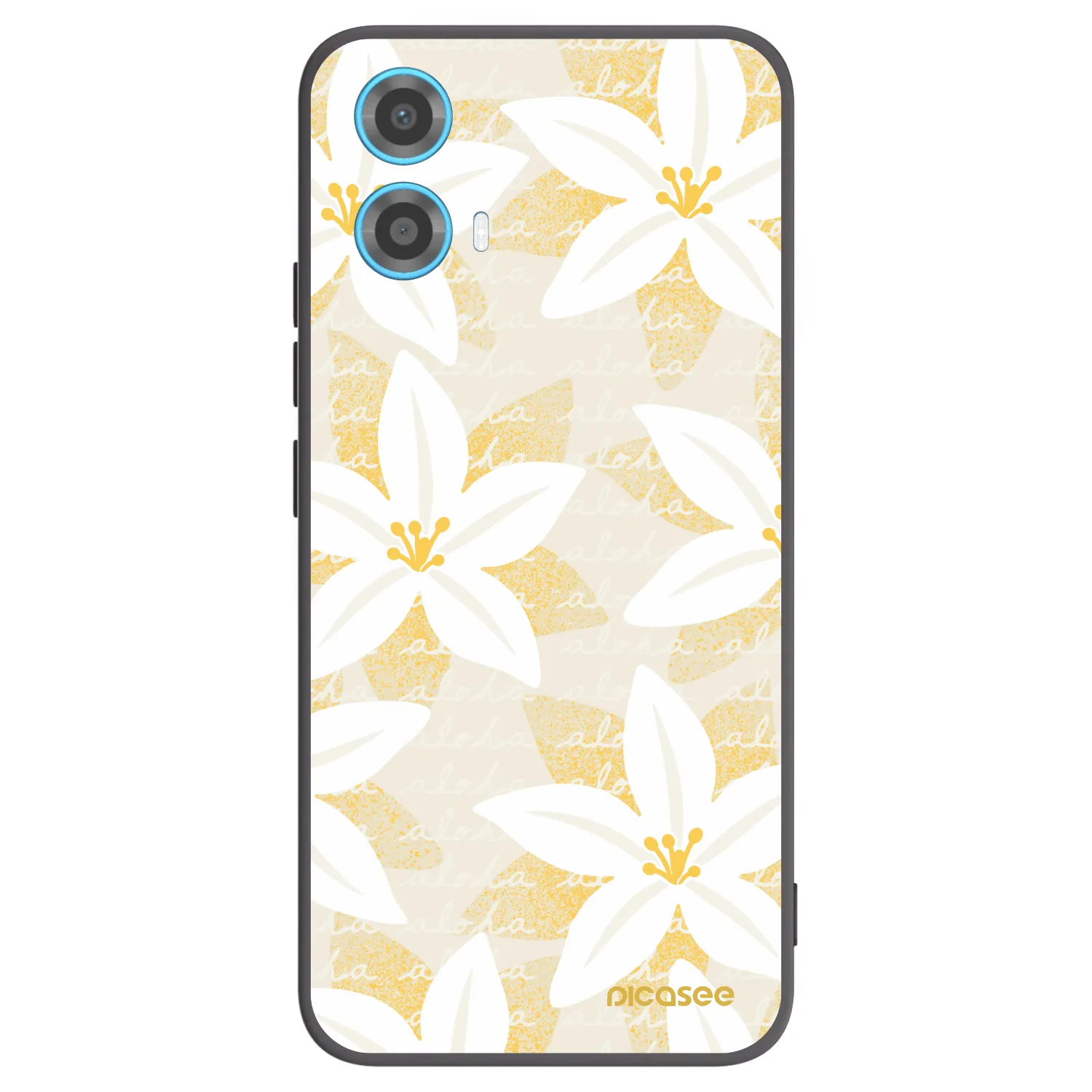 Picasee silikónový čierny obal pre Motorola Moto G34 5G - Island Leave