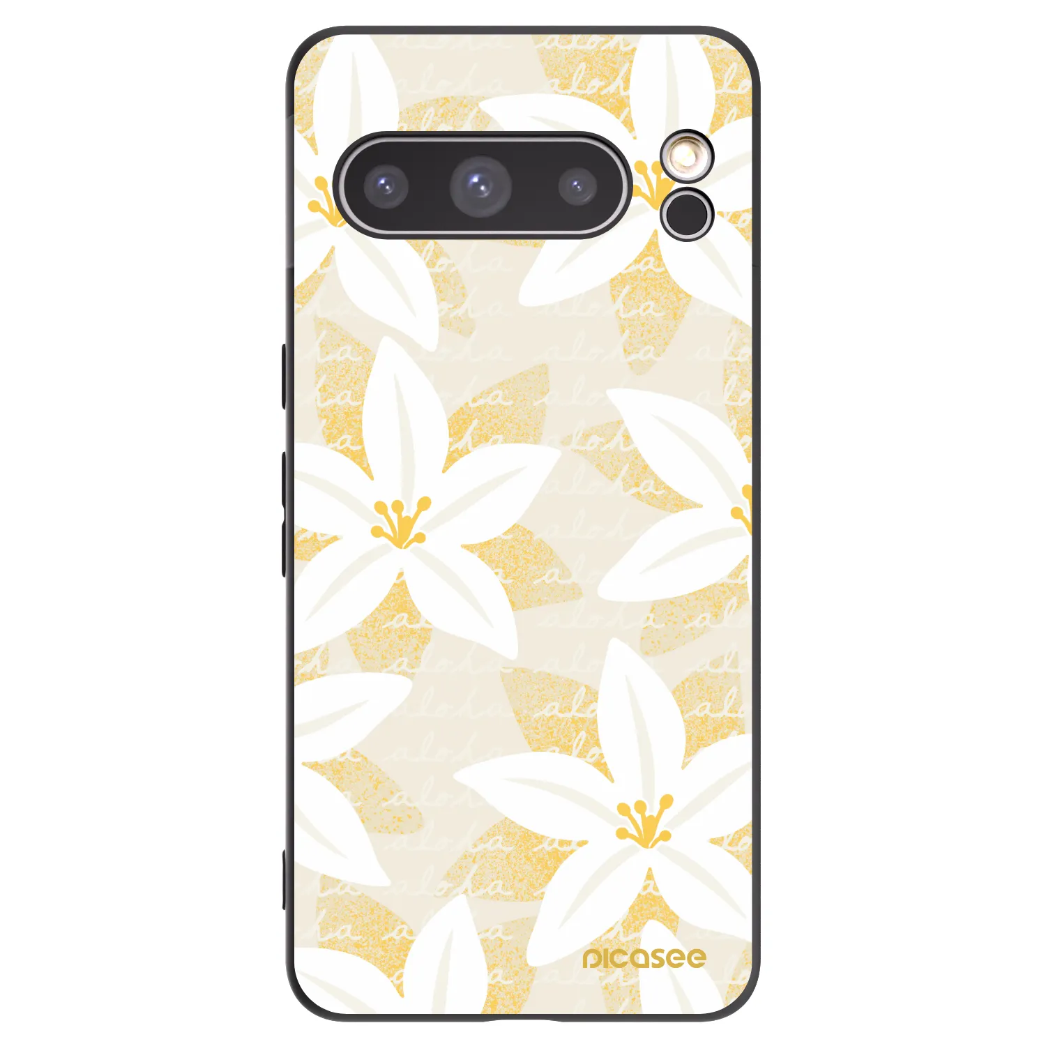 Picasee silikónový čierny obal pre Google Pixel 8 Pro - Island Leave