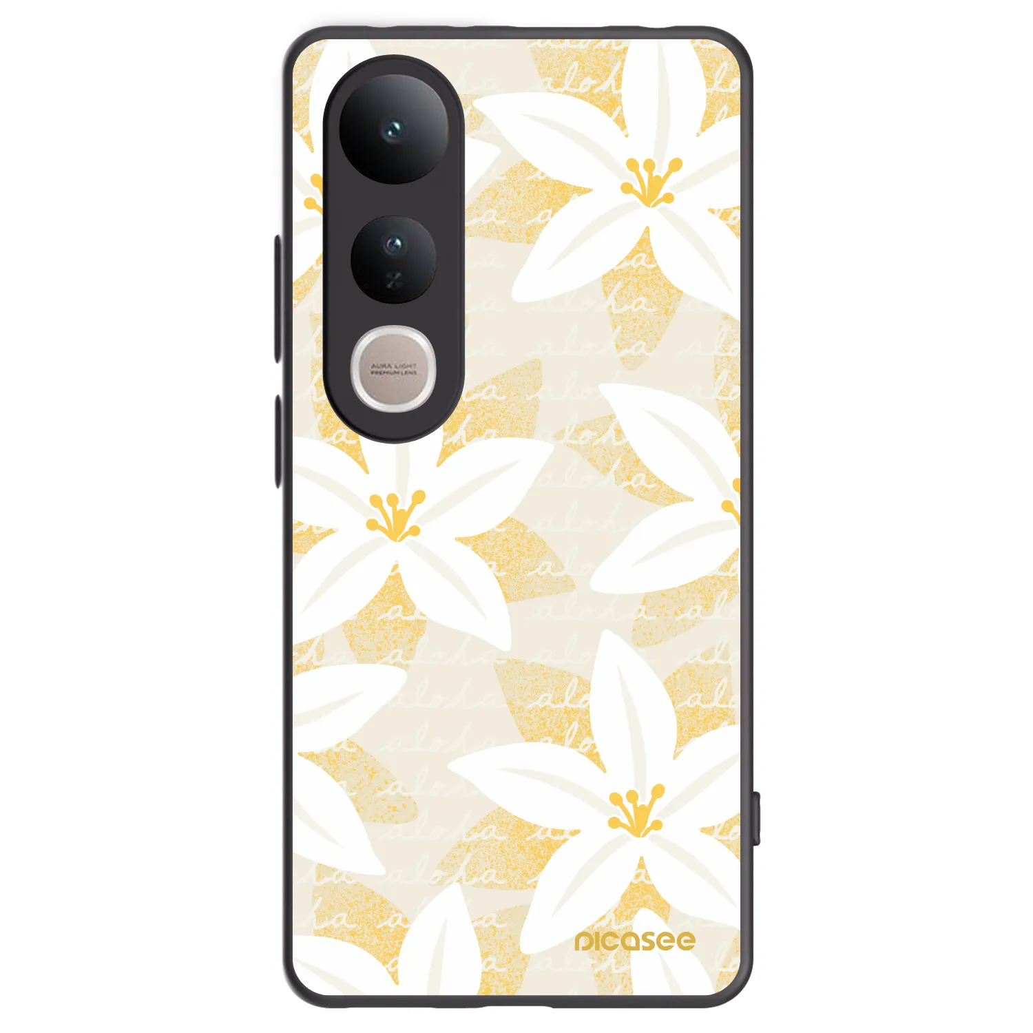 Picasee silikónový čierny obal pre Vivo V50 Lite 5G - Island Leave