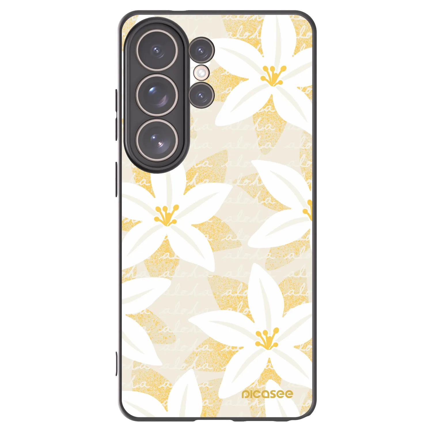 Picasee silikónový čierny obal pre Samsung Galaxy S26 Ultra - Island Leave