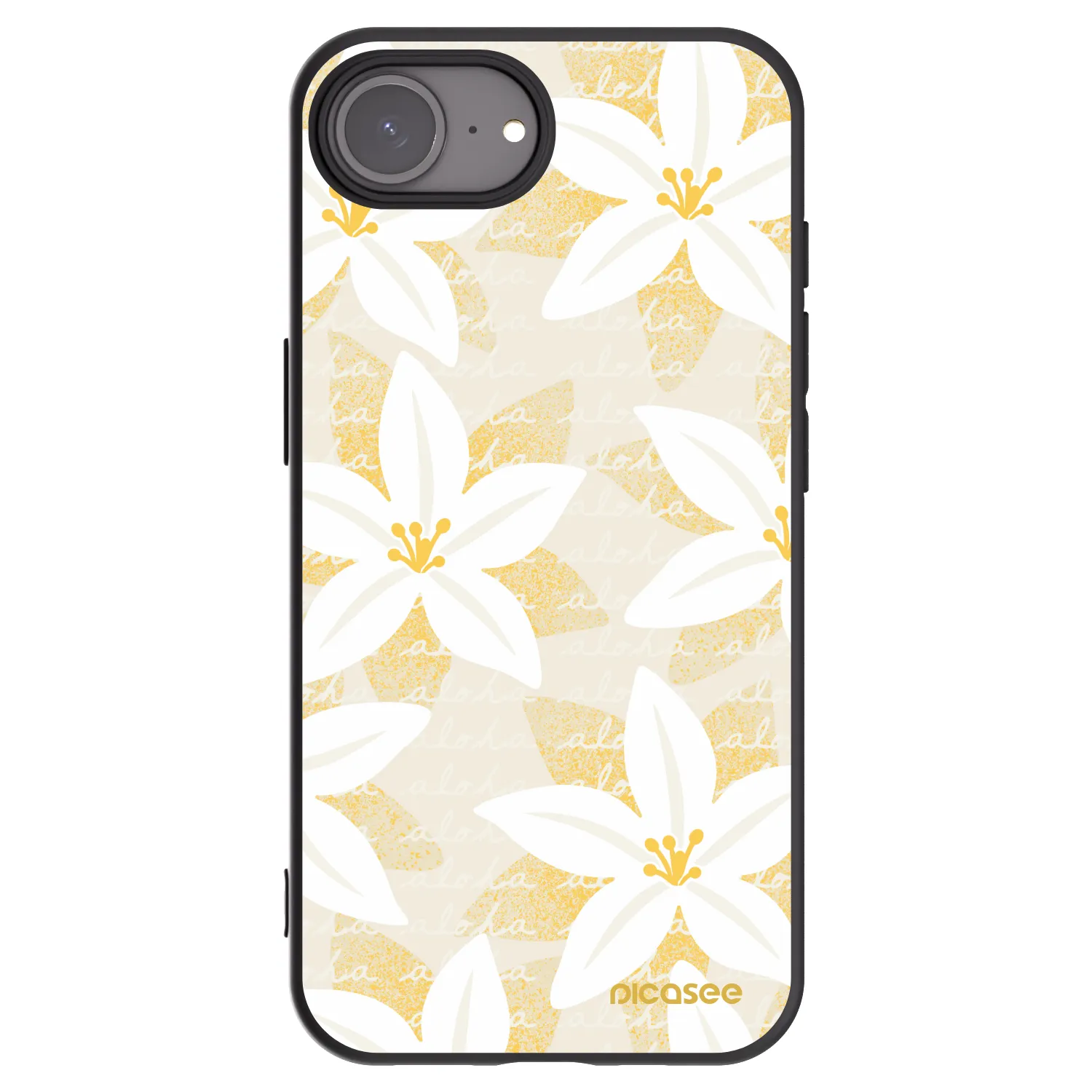 Picasee silikónový čierny obal pre Apple iPhone 17e - Island Leave