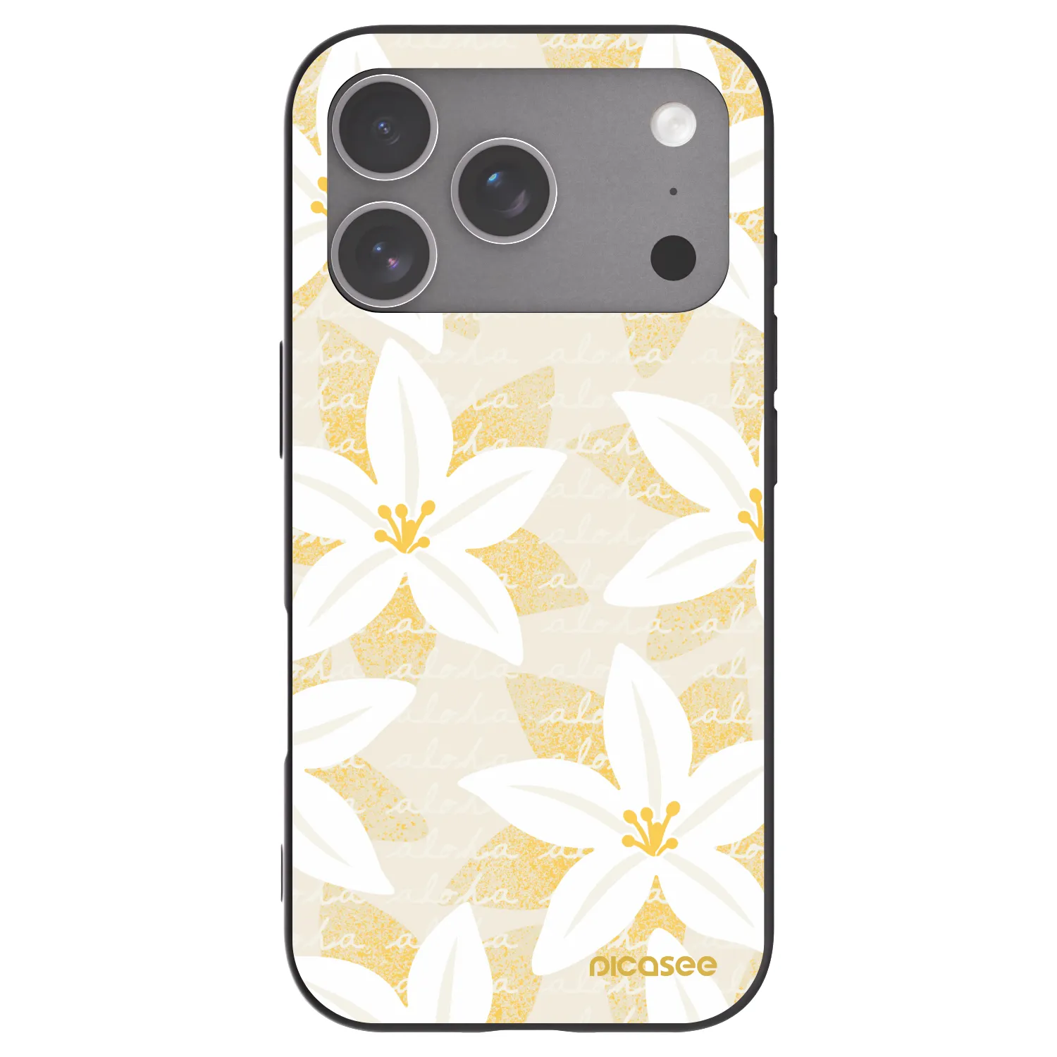 Picasee silikónový čierny obal pre Apple iPhone 18 Pro - Island Leave