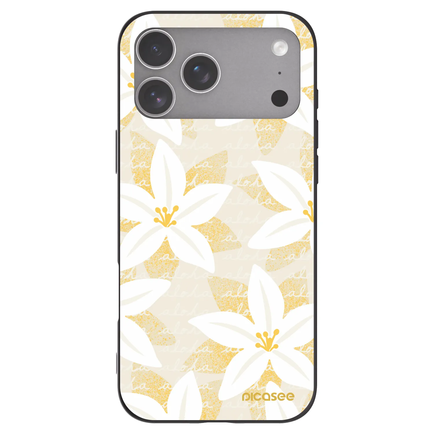 Picasee silikónový čierny obal pre Apple iPhone 18 Pro Max - Island Leave