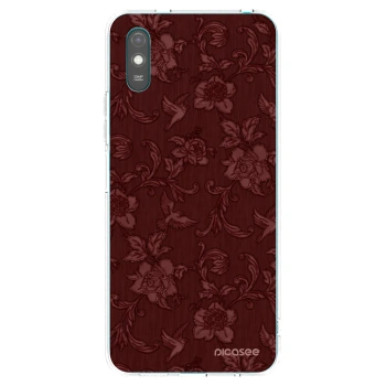 Picasee silikónový prehľadný obal pre Xiaomi Redmi 9A - Red Elegance