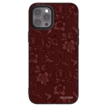 Picasee silikónový čierny obal pre Apple iPhone 12 Pro Max - Red Elegance