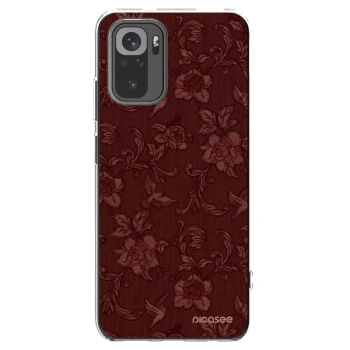 Picasee silikónový prehľadný obal pre Xiaomi Redmi Note 10 - Red Elegance