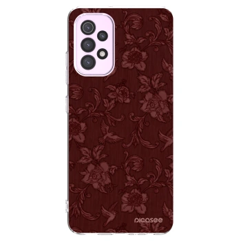 Picasee silikónový prehľadný obal pre Samsung Galaxy A32 5G A326B - Red Elegance