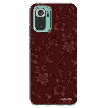 Picasee silikónový prehľadný obal pre Xiaomi Redmi Note 10 Pro - Red Elegance
