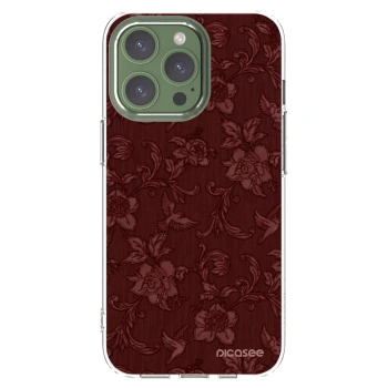 Picasee silikónový prehľadný obal pre Apple iPhone 13 Pro - Red Elegance