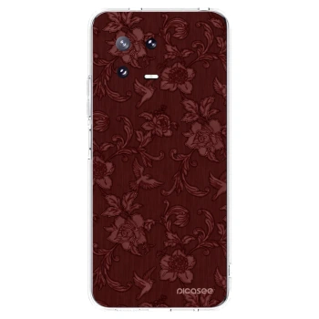 Picasee silikónový prehľadný obal pre Xiaomi 13 Pro - Red Elegance