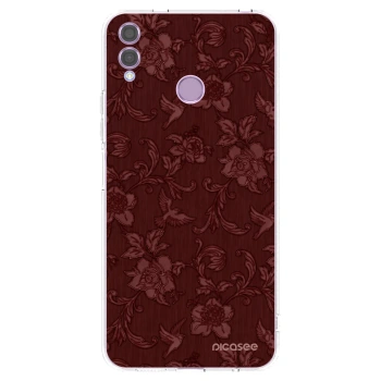 Picasee silikónový prehľadný obal pre Honor 8X - Red Elegance
