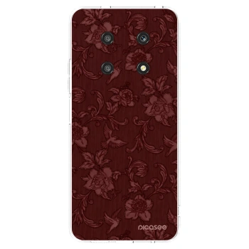 Picasee silikónový prehľadný obal pre Honor Magic4 Lite 5G - Red Elegance
