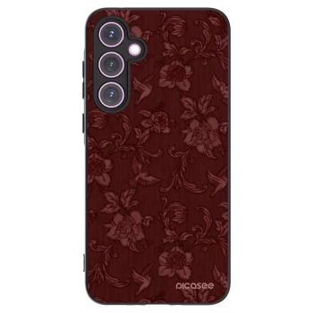 Picasee silikónový čierny obal pre Samsung Galaxy A35 5G A356B - Red Elegance