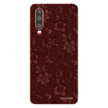 Picasee silikónový prehľadný obal pre Huawei P30 - Red Elegance