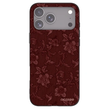 Picasee silikónový čierny obal pre Apple iPhone 17 Pro Max - Red Elegance