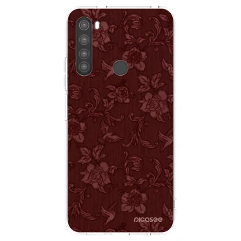 Picasee silikónový prehľadný obal pre Xiaomi Redmi Note 8 - Red Elegance