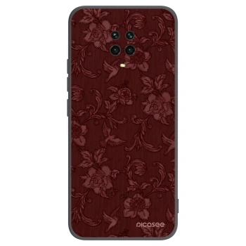 Picasee silikónový čierny obal pre Xiaomi Redmi Note 9 Pro - Red Elegance