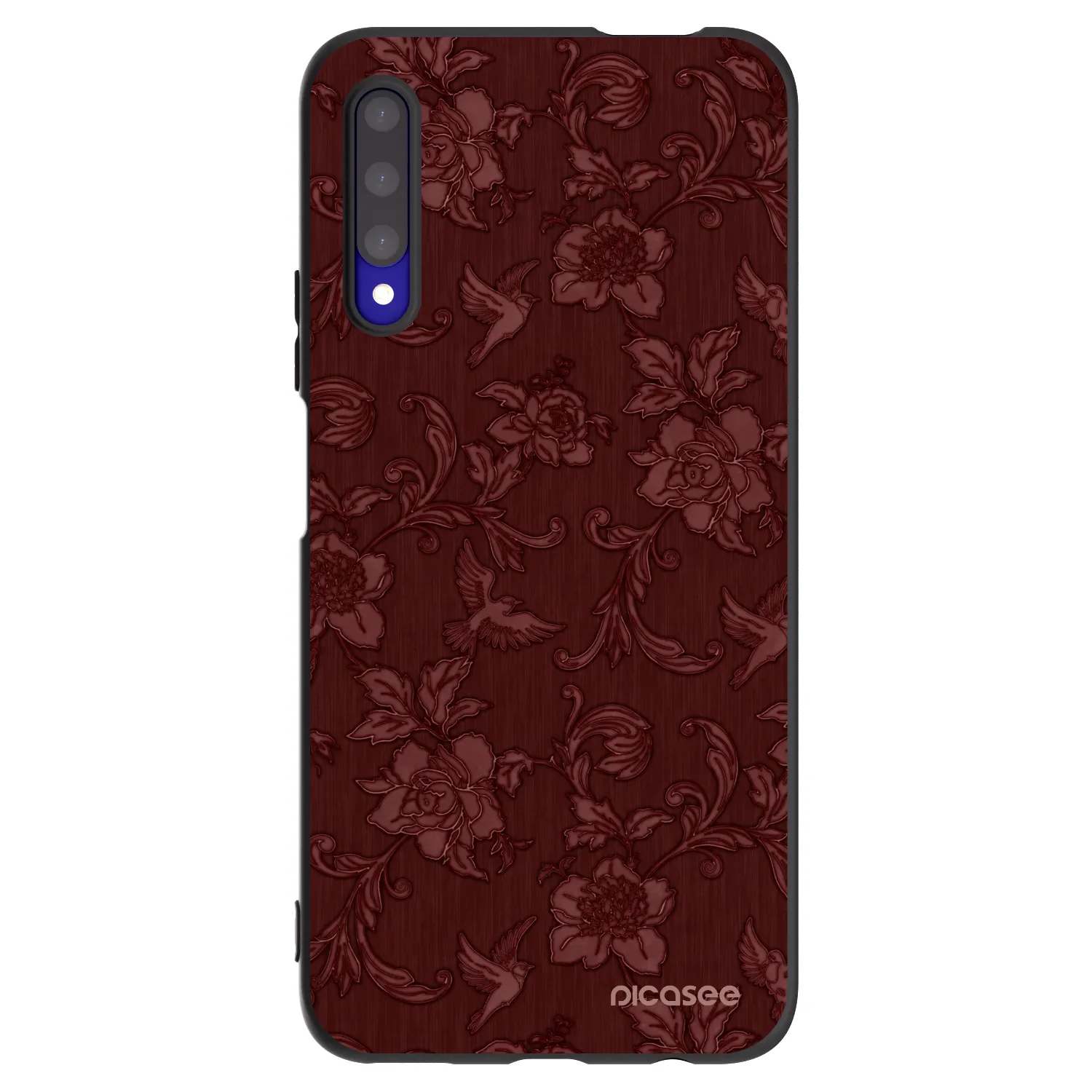 Picasee silikónový čierny obal pre Honor 9X Pro - Red Elegance
