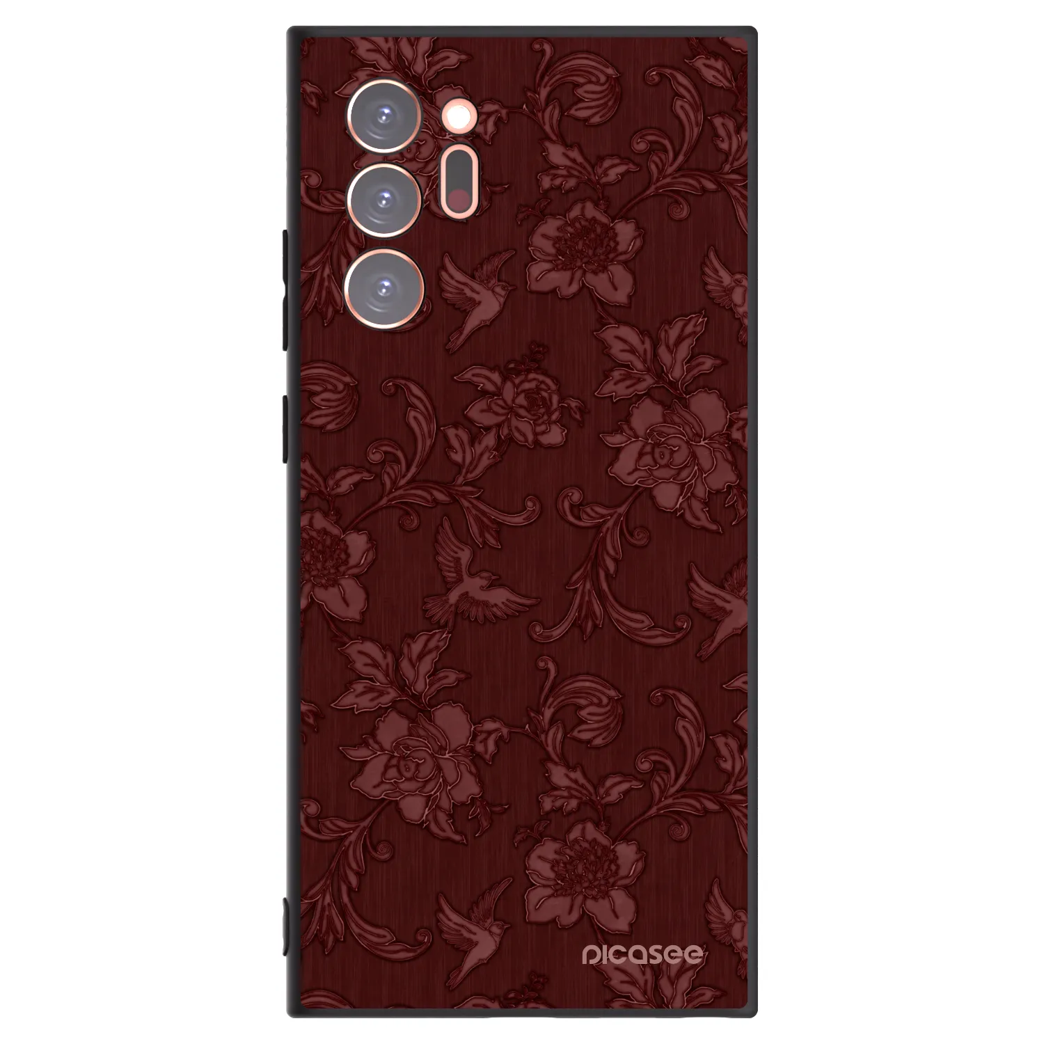 Picasee silikónový čierny obal pre Samsung Galaxy Note 20 Ultra - Red Elegance