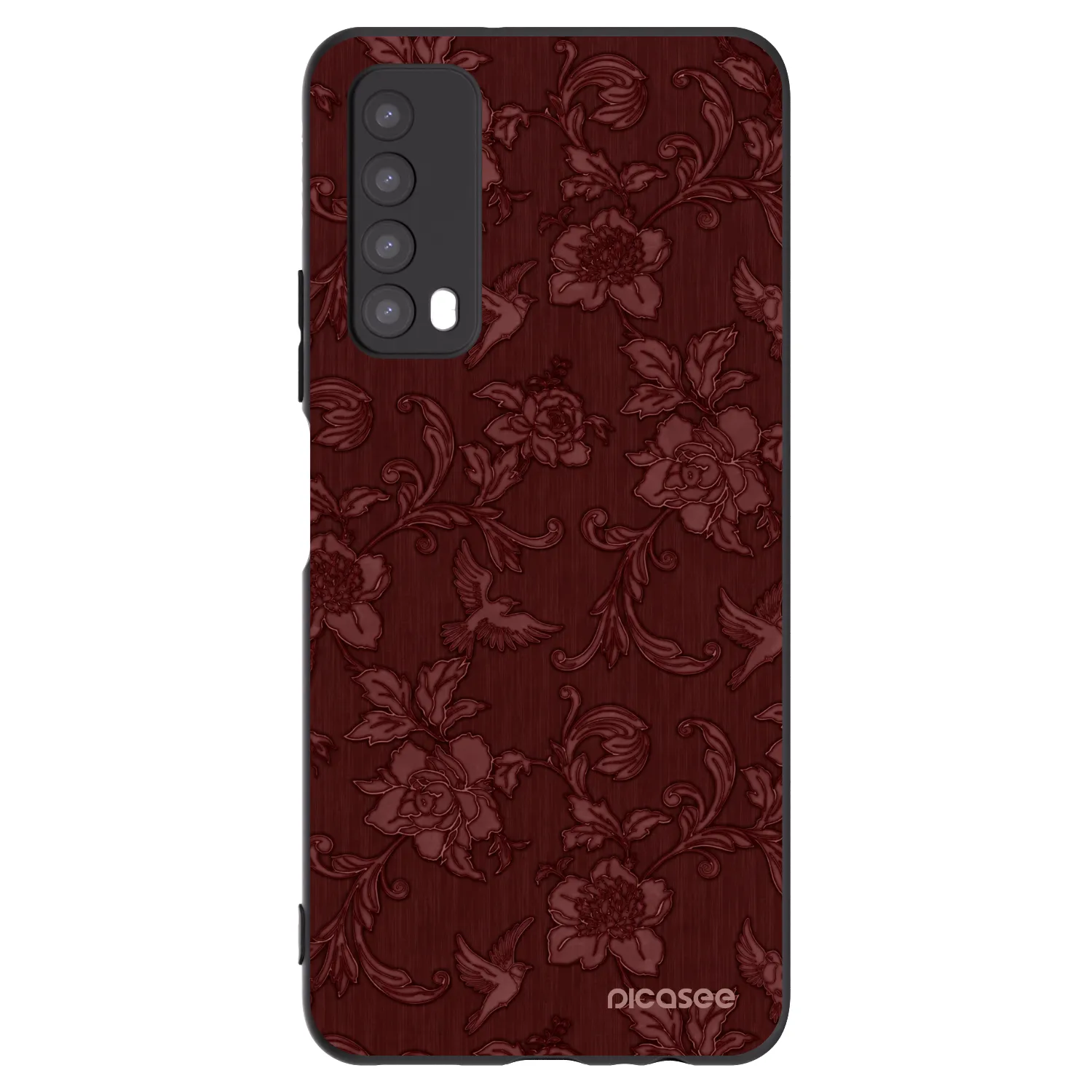 Picasee silikónový čierny obal pre Huawei P Smart 2021 - Red Elegance