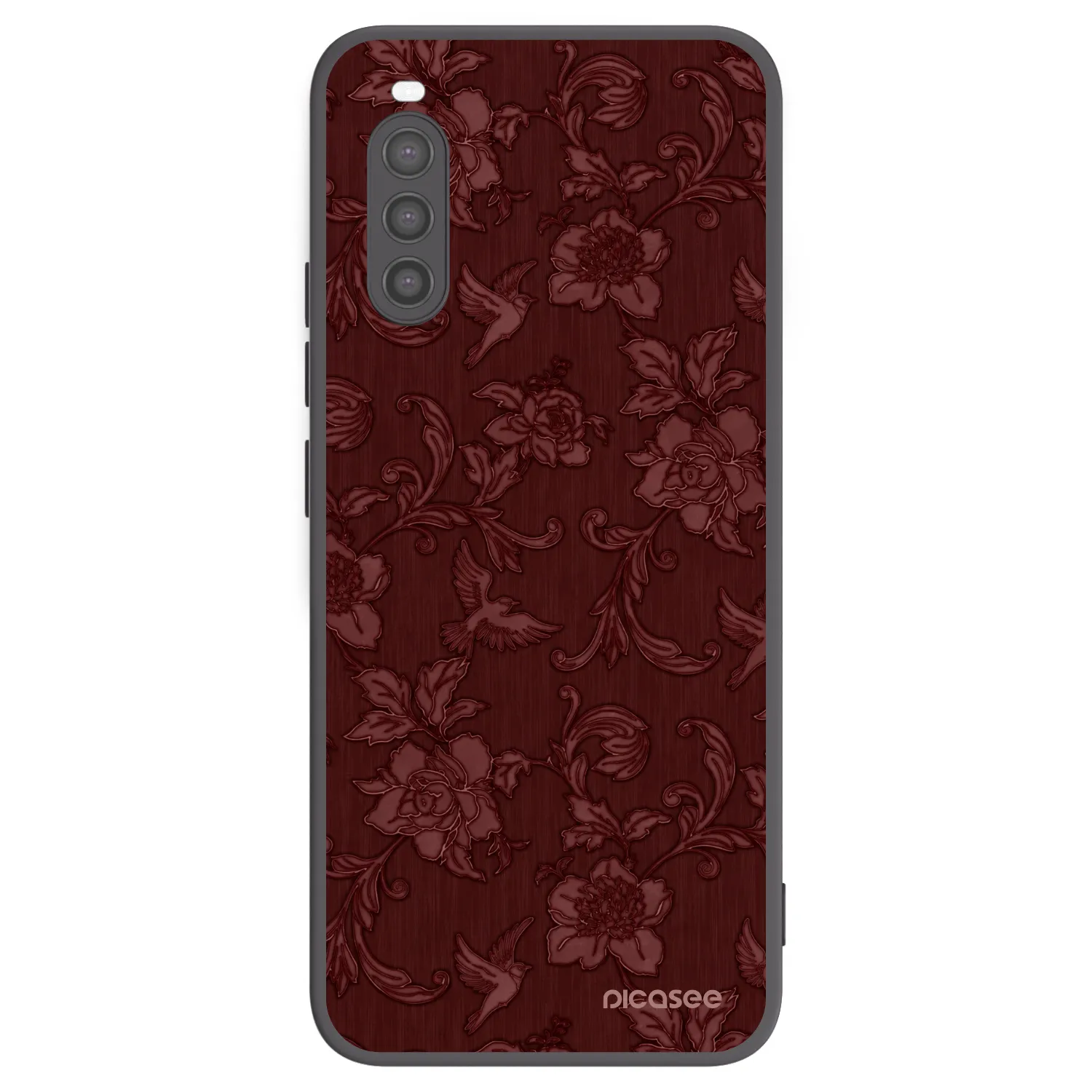Picasee silikónový čierny obal pre Sony Xperia 10 II - Red Elegance