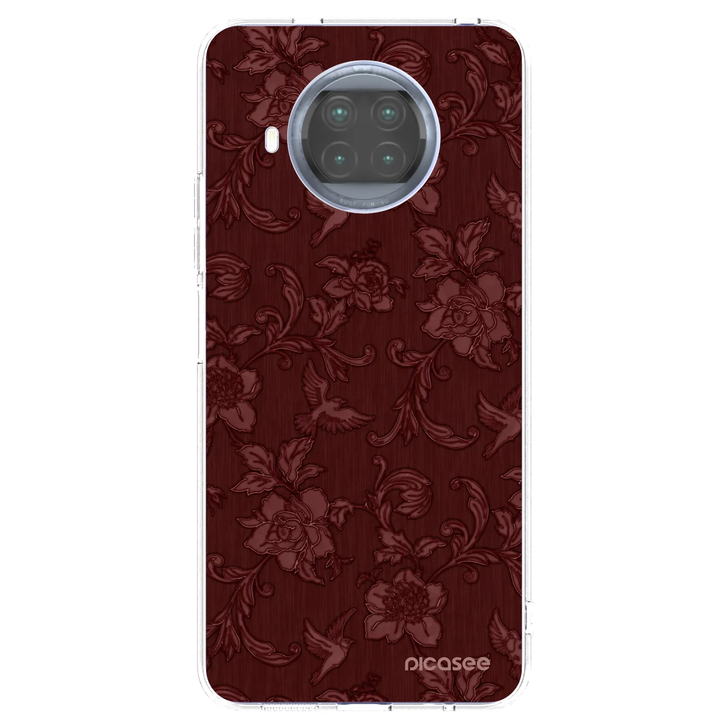 Picasee silikónový prehľadný obal pre Xiaomi Mi 10T Lite - Red Elegance