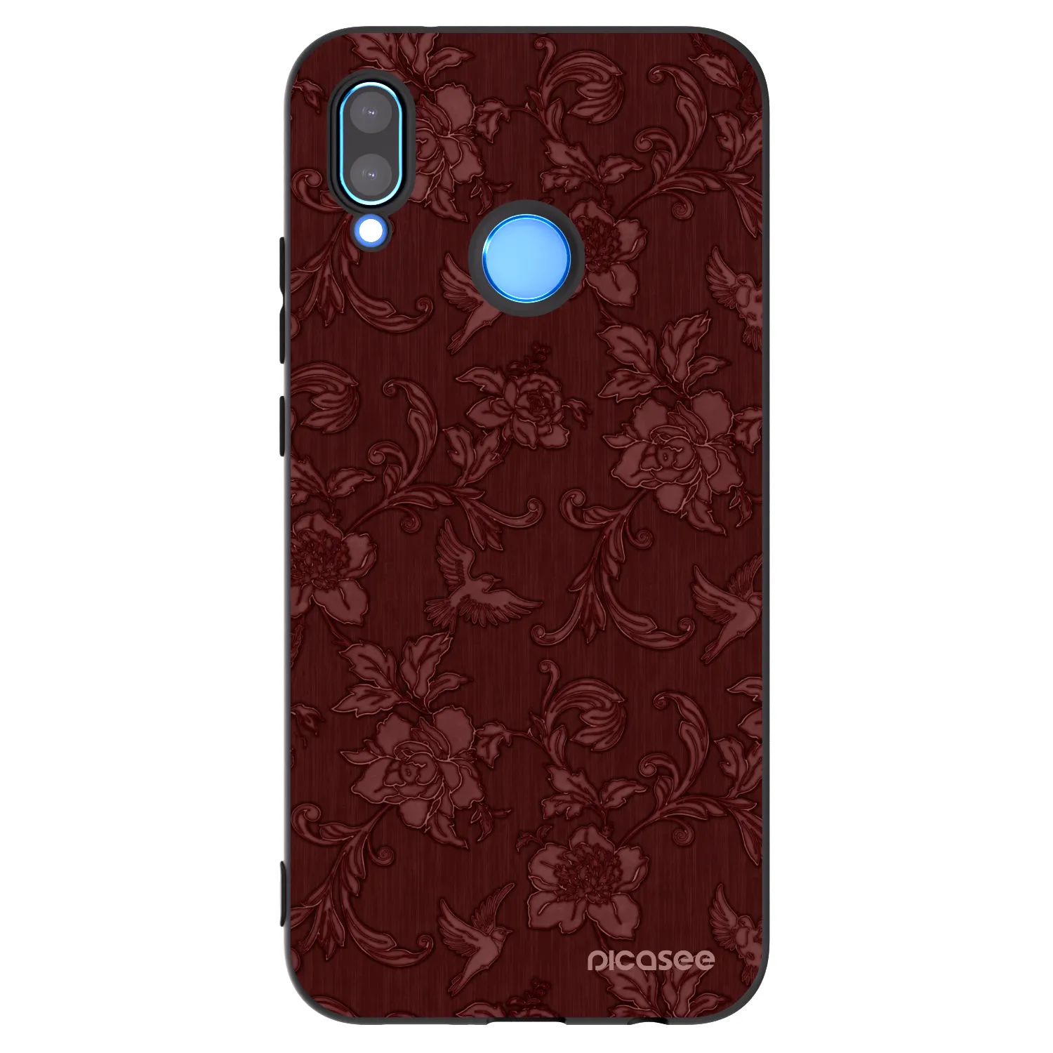 Picasee silikónový čierny obal pre Huawei P20 Lite - Red Elegance