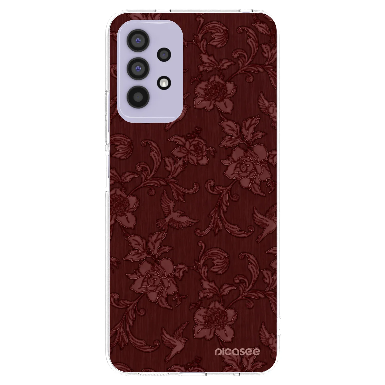 Picasee silikónový prehľadný obal pre Samsung Galaxy A32 4G SM-A325F - Red Elegance