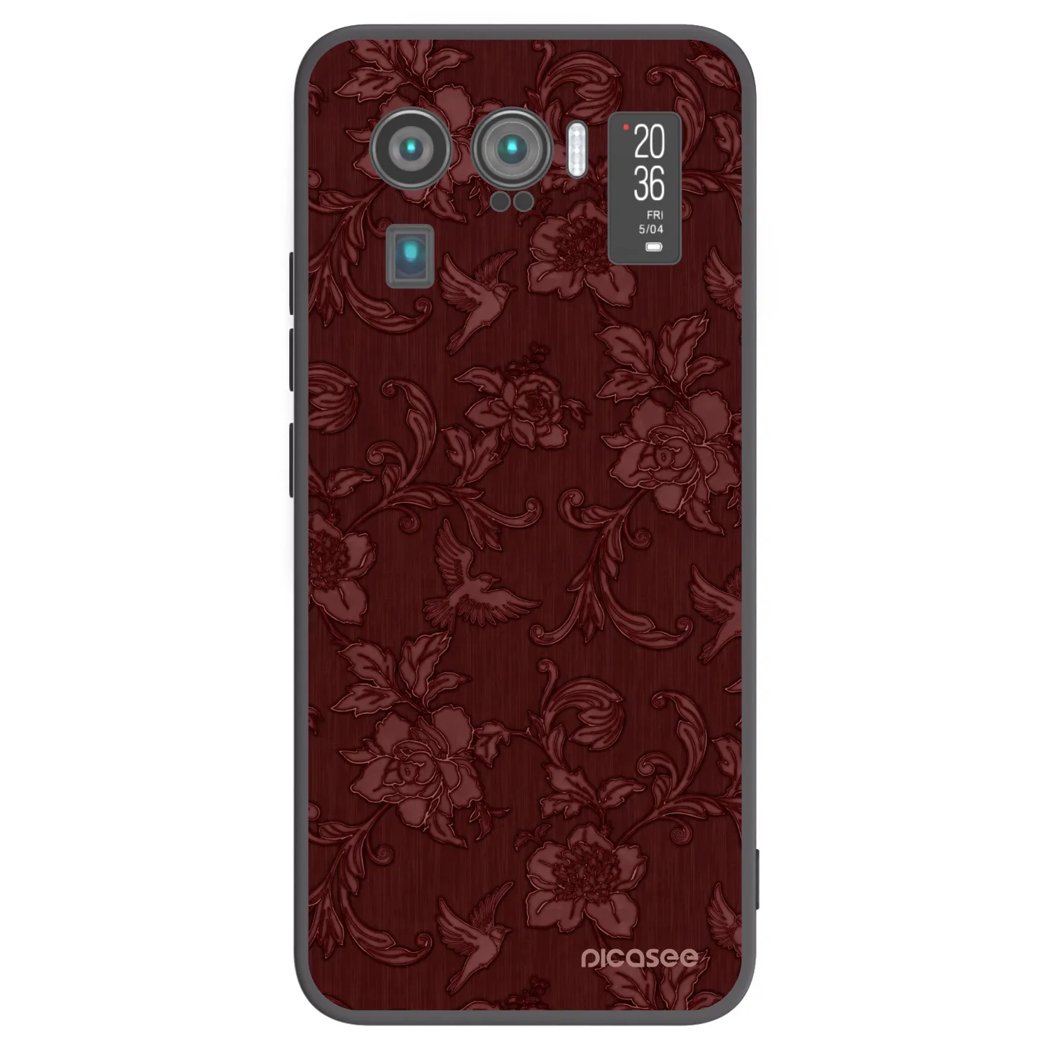 Picasee silikónový čierny obal pre Xiaomi Mi 11 Ultra - Red Elegance