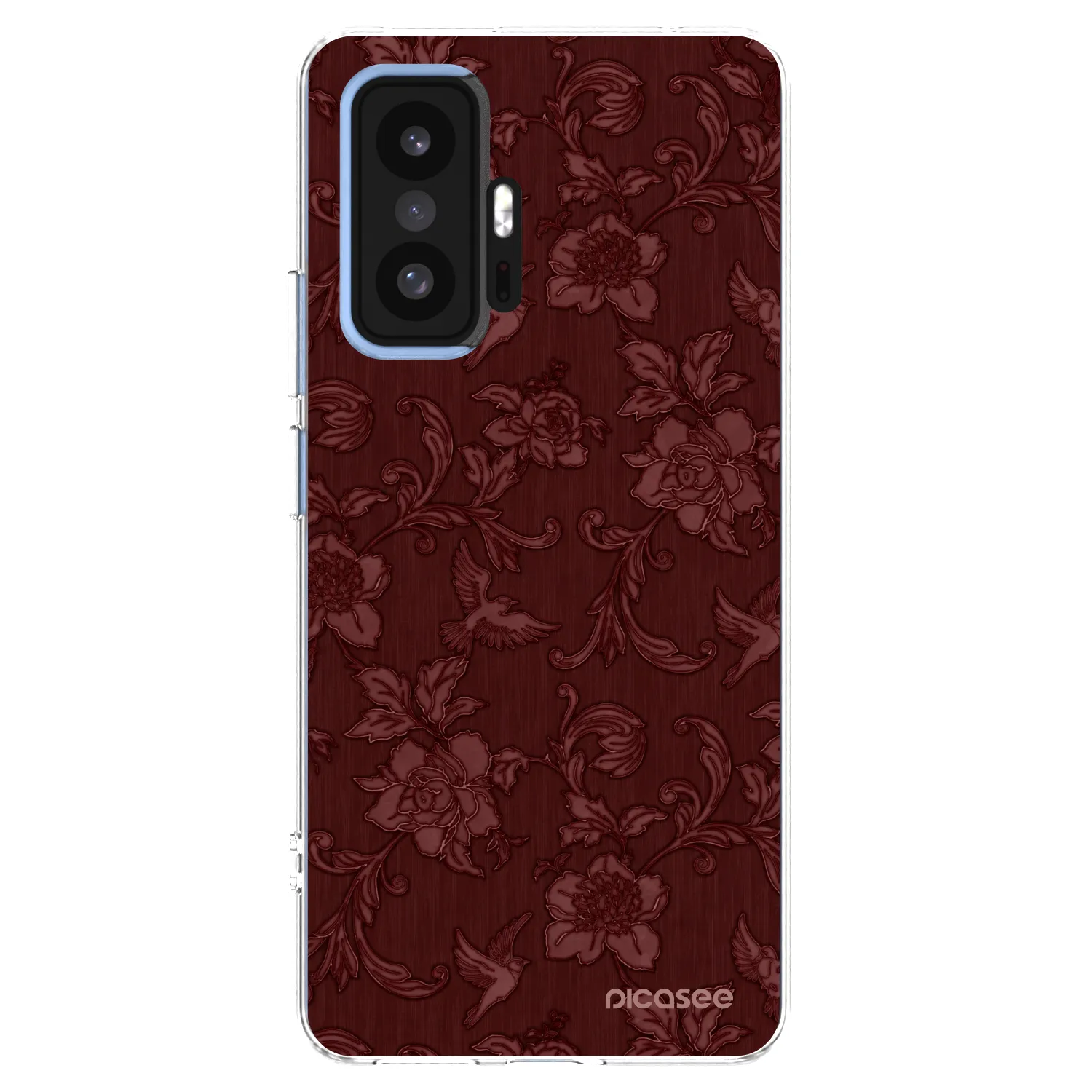 Picasee silikónový prehľadný obal pre Xiaomi 11T - Red Elegance