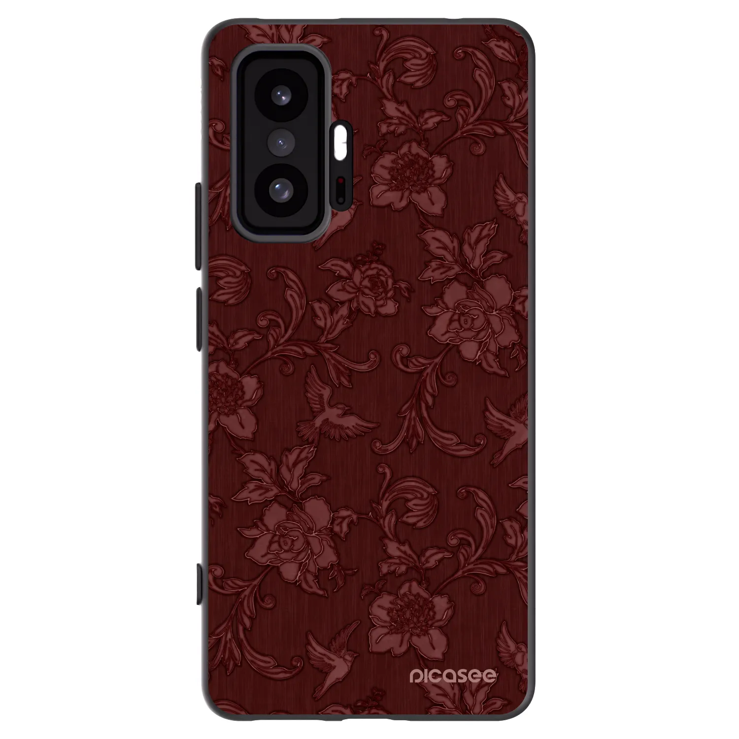 Picasee silikónový čierny obal pre Xiaomi 11T - Red Elegance