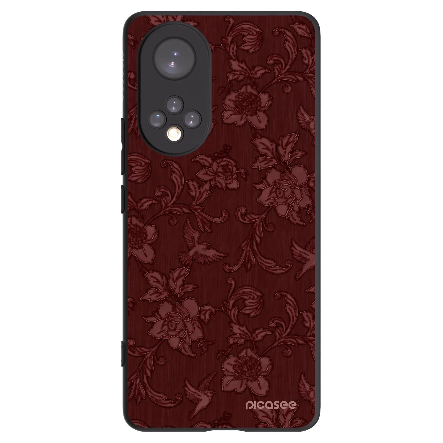 Picasee silikónový čierny obal pre Huawei Nova 9 - Red Elegance