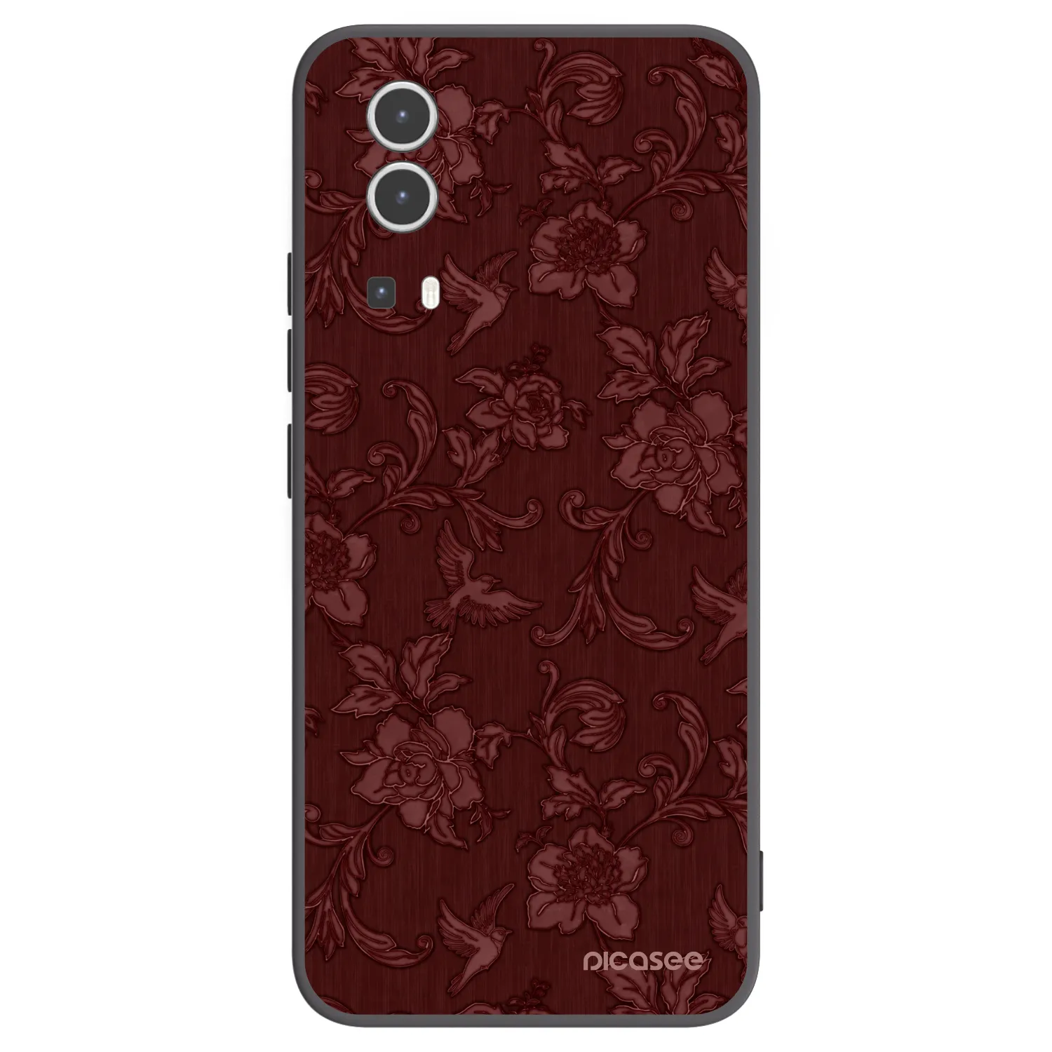 Picasee silikónový čierny obal pre Vivo Y72 5G - Red Elegance