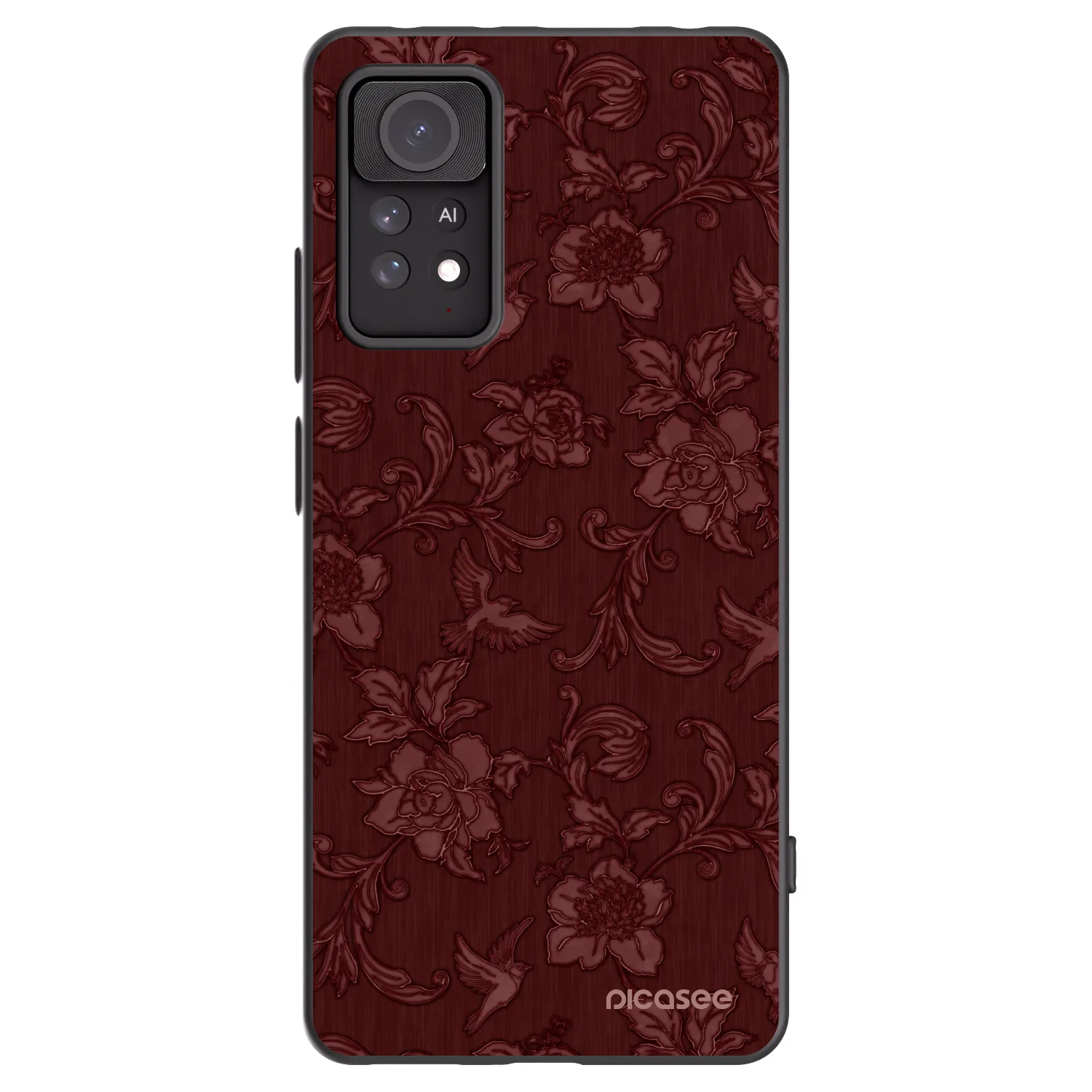 Picasee silikónový čierny obal pre Xiaomi Redmi Note 11 Pro - Red Elegance