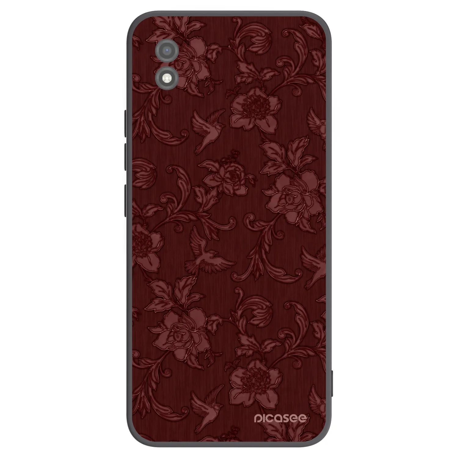 Picasee silikónový čierny obal pre Realme C11 (2021) - Red Elegance