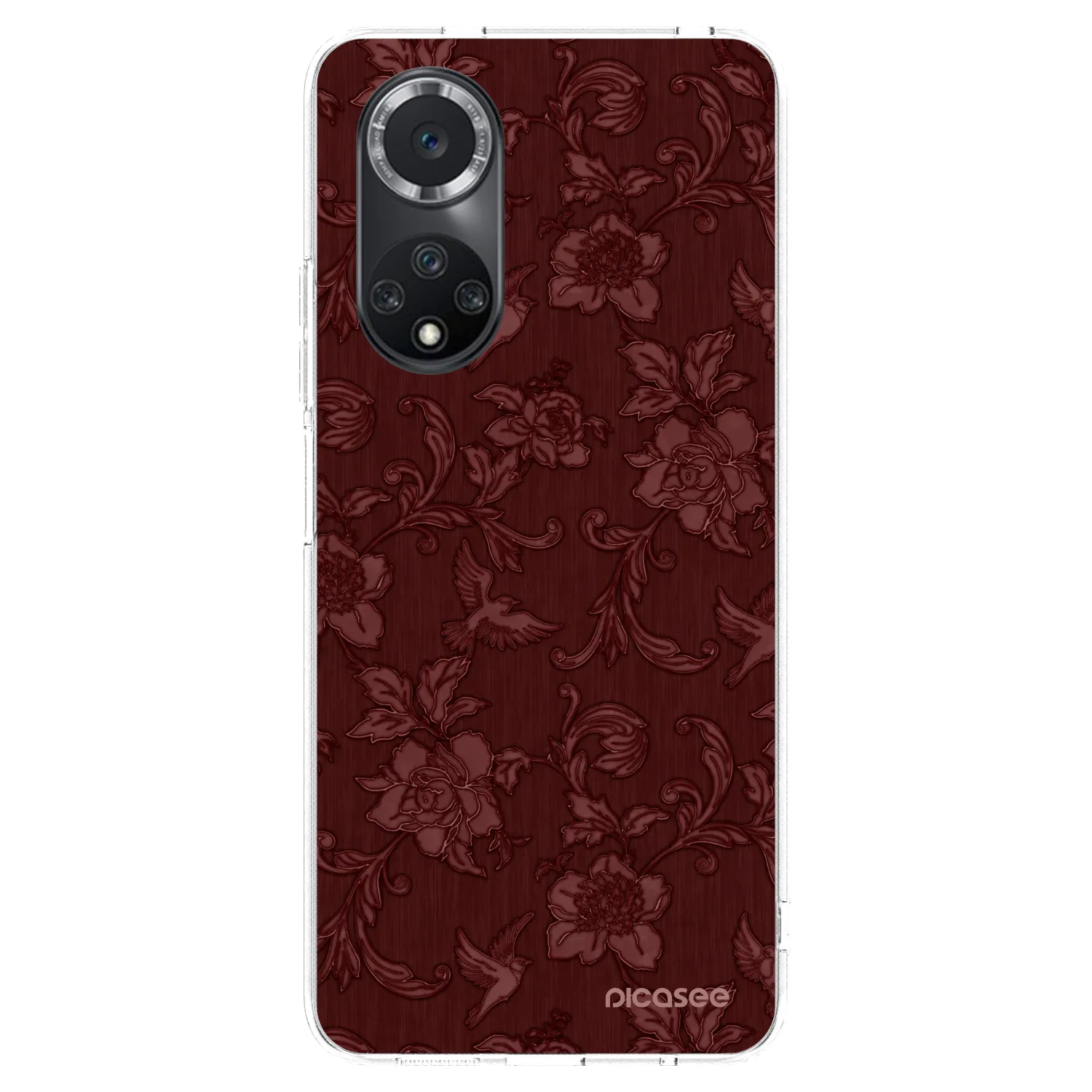 Picasee silikónový prehľadný obal pre Huawei Nova 9 SE - Red Elegance