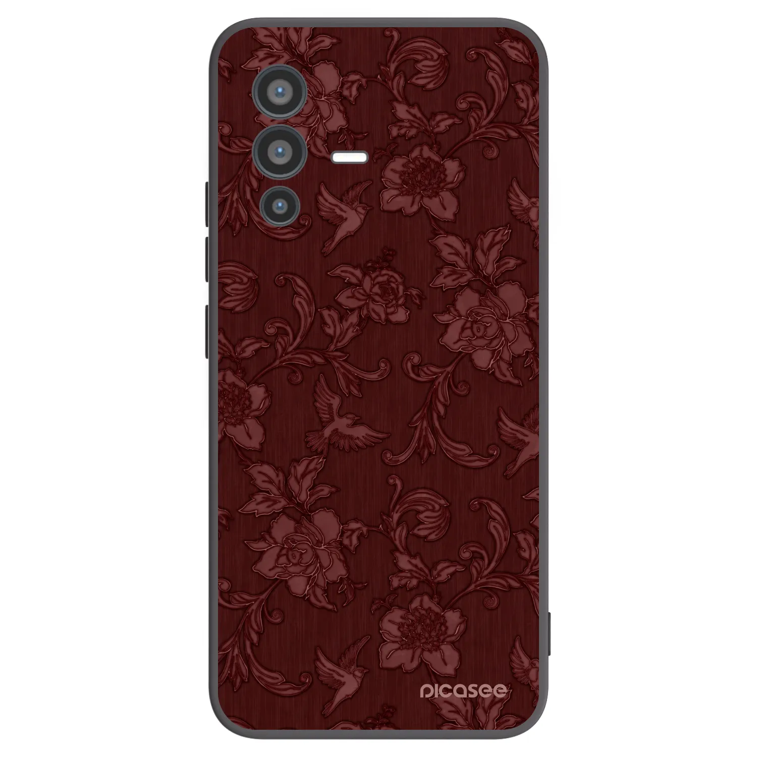 Picasee silikónový čierny obal pre Vivo V23 5G - Red Elegance