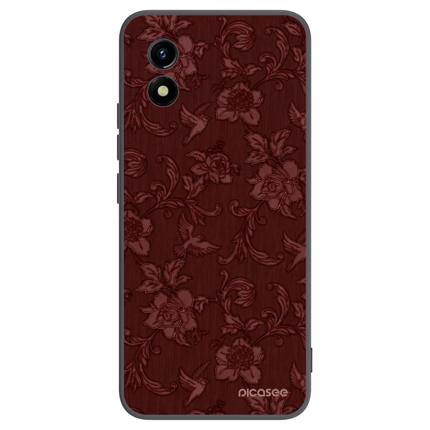 Picasee silikónový čierny obal pre Vivo Y01 - Red Elegance