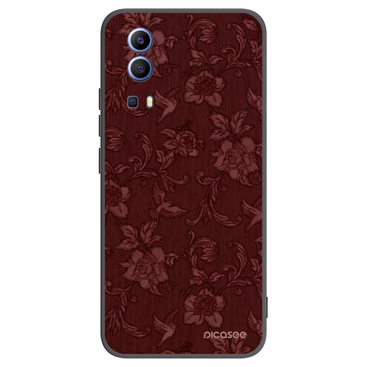 Picasee silikónový čierny obal pre Vivo Y52 5G - Red Elegance