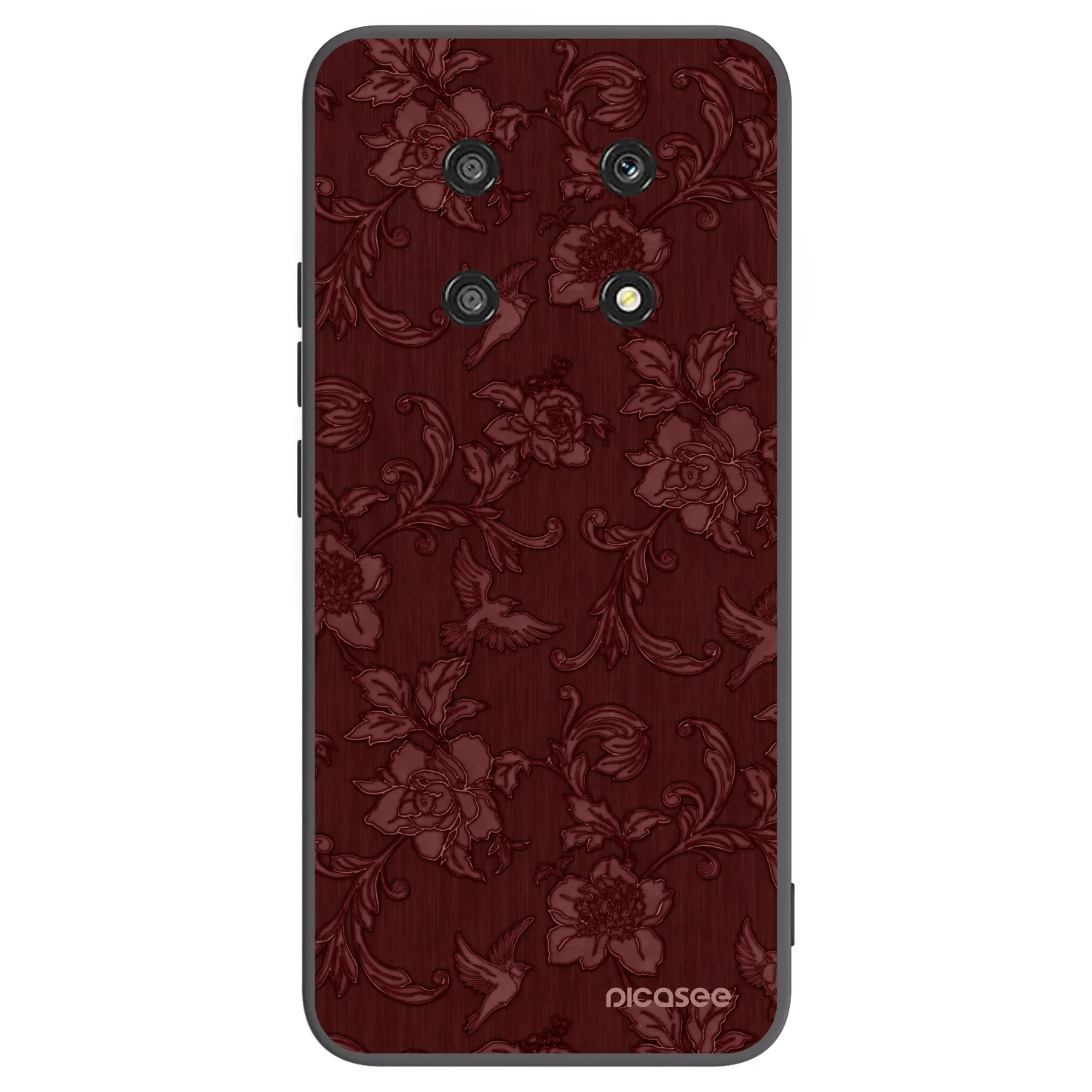 Picasee silikónový čierny obal pre Honor Magic4 Lite 5G - Red Elegance