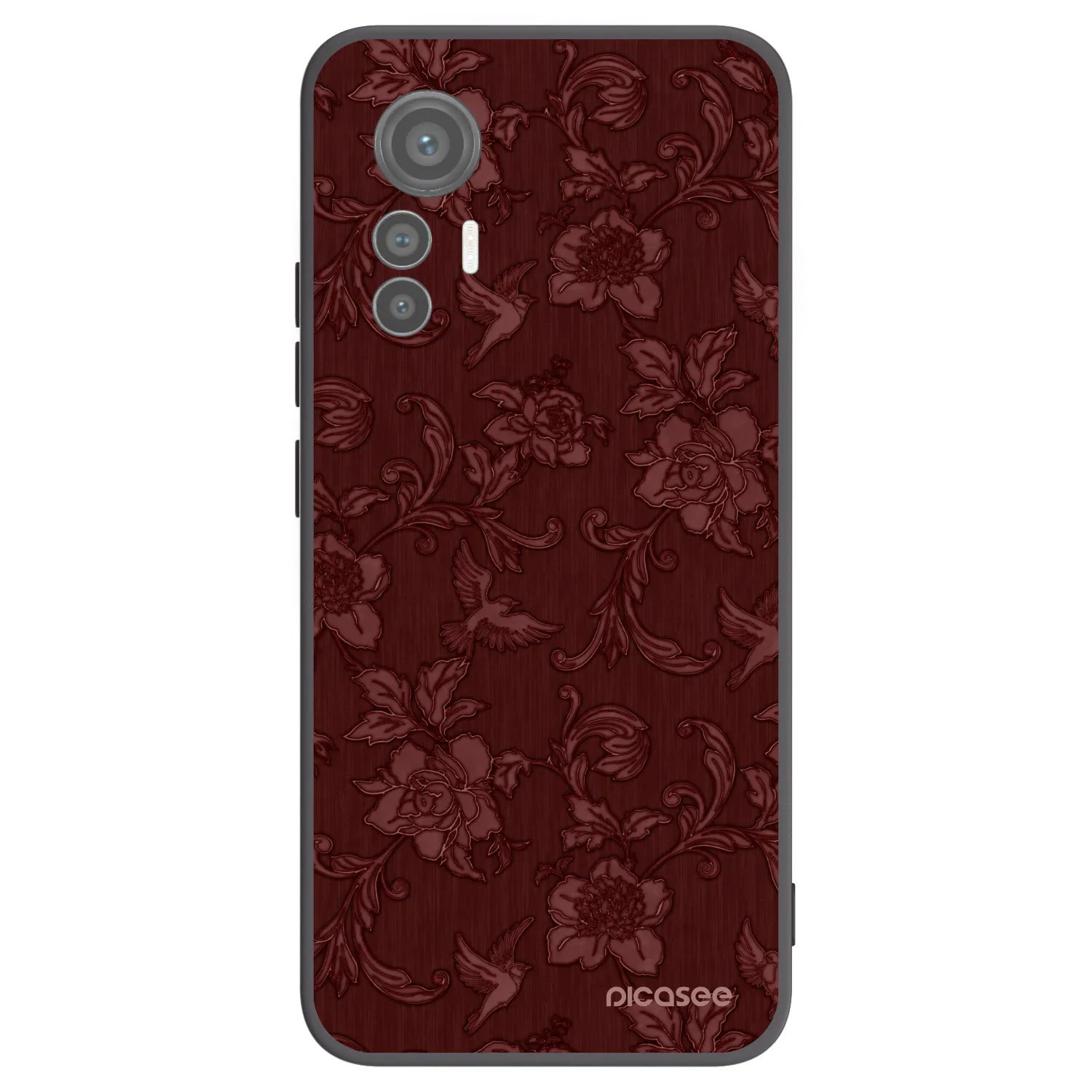 Picasee silikónový čierny obal pre Xiaomi 12 Lite - Red Elegance